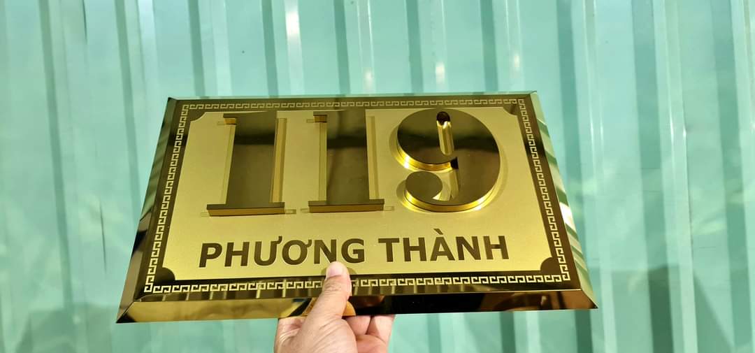Bảng số nhà Inox 304 Vip
